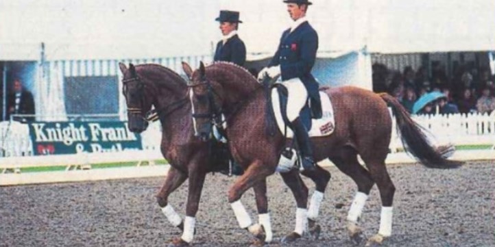 Vicky Thompson-Winfield with Enfant and Carl Hester with Gershwin