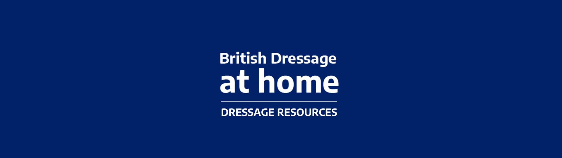 BD At Home Dressage Resources Banner